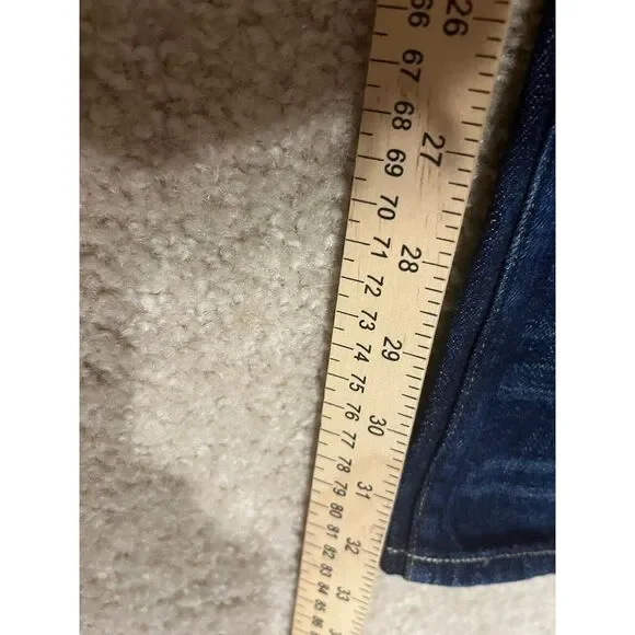 All Saints Dark Blue Straight Men Jeans - Picture 10 of 11